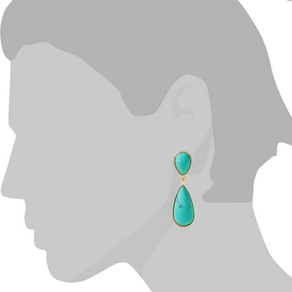 NWT BANANA REPUBLIC Zuma Beach Drop Earrings - Picture 2 of 2